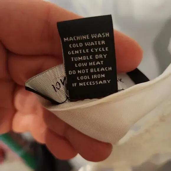 Jones New York Women White Slip Nightgown Robe Medium Lace Trim Adjustable Bride - Picture 7 of 9